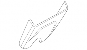 Audi A3 22-26 interior mirror cover, grey