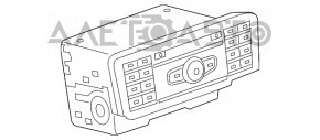 Mercedes GLA 16-20 Radio Tape Recorder Paint Blistered
