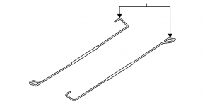 Left trunk lid hinge torsion bar for Lincoln MKZ 13-20