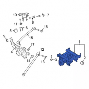Rear subframe Ford Ecosport 18-22 AWD