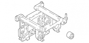 Rear subframe Ford Ecosport 18-22 AWD