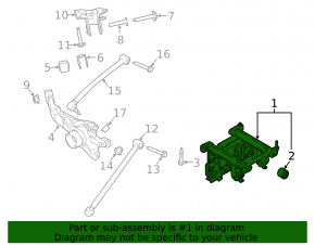 Rear subframe Ford Ecosport 18-22 AWD
