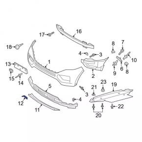 Ford Explorer 20- Front Bumper Tow Hook Cap