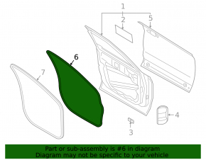 Front Left Door Seal Ford Bronco Sport 21-25
