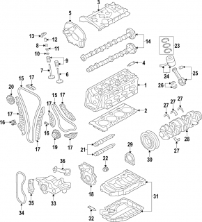 Oil pump for internal combustion engine Audi Q5 8R 13-17 CPMB 2.0T