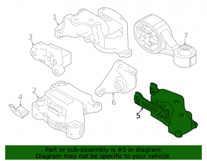 Engine mount rear Nissan Altima 19- 2.0t 2.5