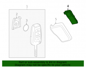 Keyless Entry Key Fob Receiver Module Buick Encore 13-19