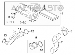 Air duct for turbine Mini Cooper Countryman R60 11-15 1.6T