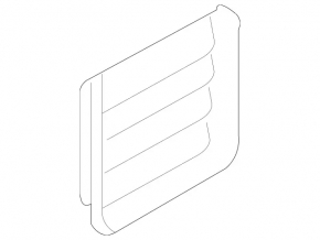 Left ventilation shield Mercedes W164 ML