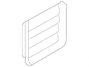 Left ventilation shield Mercedes W164 ML