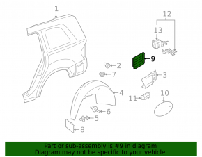 Left ventilation shield Mercedes W164 ML