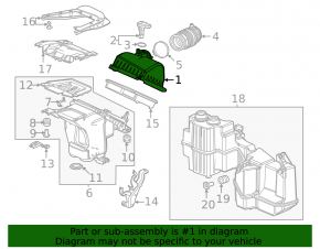 Air filter housing upper part Honda Civic XI FE/FL 22- 2.0