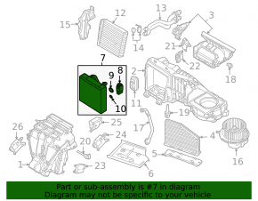VW Tiguan 09-17 Evaporator with Valve