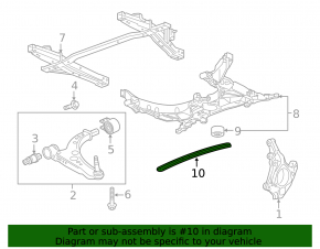 Front Subframe Bar Chevrolet Volt 16-