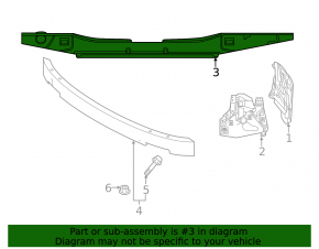 Front Bumper Absorber Volvo XC60 18-21