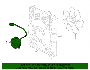Right cooling fan motor for Honda CRV 12-14 2.4