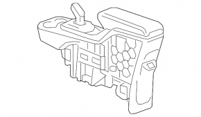 Console center armrest and cup holders Chevrolet Bolt 17-