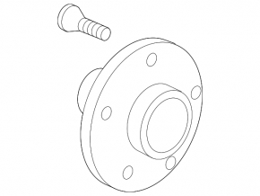 Front left hub for Toyota Corolla 14-19