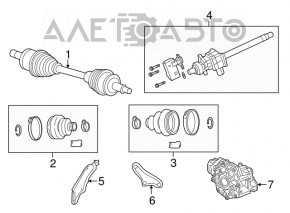Front Transfer Case Chrysler 300 11- 3.6