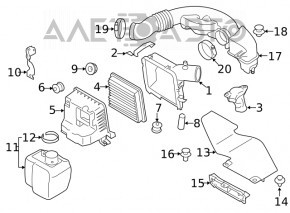 Air filter housing assembly Subaru Forester 19-24 SK