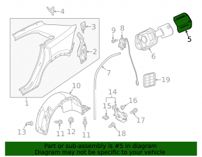 Fuel filler flap for the Audi Q8 19-25