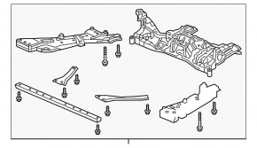 Front subframe Honda Clarity 18-21 usa complete