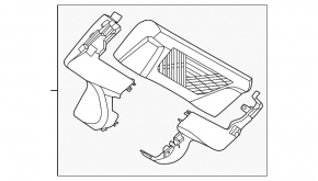 BMW X1 F48 16-22 interior mirror trim seal