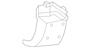 Right front bumper lip bracket for Toyota Venza 21-24