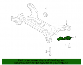 Rear subframe burr left Nissan Sentra 20-24