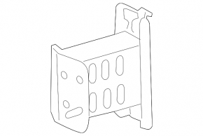 Left front bumper reinforcement fang for Lexus CT200h 11-17