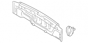 Toyota Highlander 04-07 rear panel