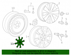 Wheel cap R18 VW Beetle 12-19