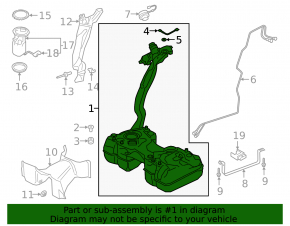 Fuel tank Audi Q3 83A 19-25 2.0T