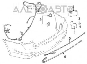 Rear parking sensors BMW X5 F15 14-18