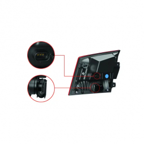 Light inside tailgate left Dodge Journey 14-20 LED dark