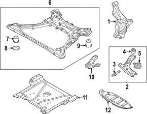 Rear engine protection Hyundai Santa FE 19-23