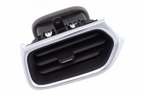 Chevrolet Equinox 18-24 black and chrome front panel air vent deflector, left