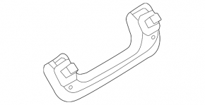 Front left ceiling handle Audi A3 22-26 gray