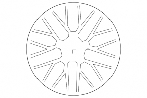 Wheel disk R20 x 10J Porsche Macan 15-18 graphite