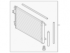 Hyundai Accent 18-23 air conditioner condenser radiator