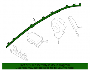 Airbag airbag side curtain left Subaru Impreza 4d 17-23 GK