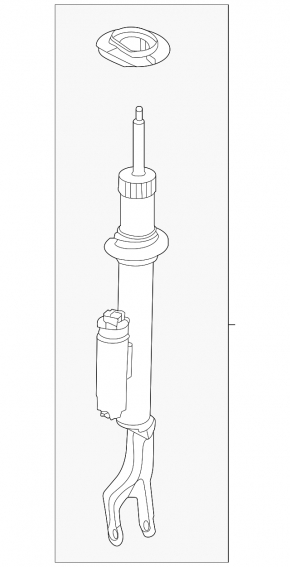 Front right shock absorber Mercedes C-class W206 300 22-25 AWD, sport