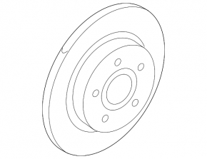 Rear left brake disc Ford Focus mk3 11-18