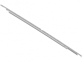 Door-glass molding, central front right, Ford Fusion mk5 13-20, chrome