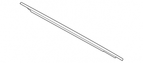 Door-glass molding, central front right, Ford Fusion mk5 13-20, chrome