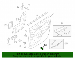 Central lock button front right Ford Escape MK3 13-19