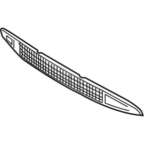 Lower grille of the front bumper Ford Edge 15-18 prerest SPORT SIGNEDA