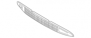 Lower grille of the front bumper Ford Edge 15-18 prerest SPORT SIGNEDA