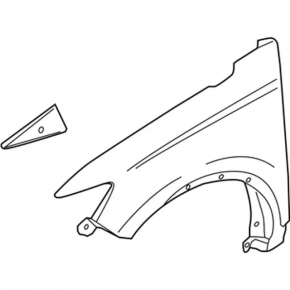 Front left wing Lincoln Nautilus 19-