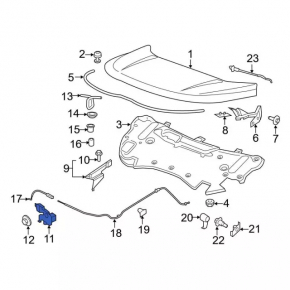 Ford Edge 19- Hood Lock